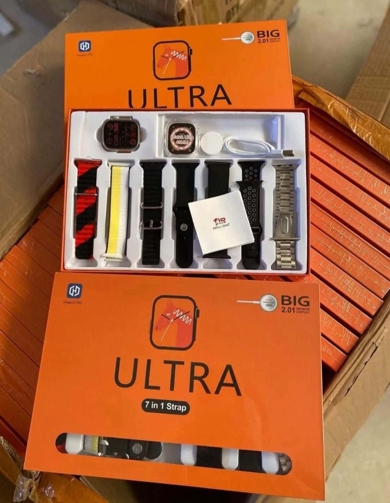 7 In 1 Akıllı Saat 7 Kordonlu Takvim Spor Whatsapp Menülü 7in1 görseli